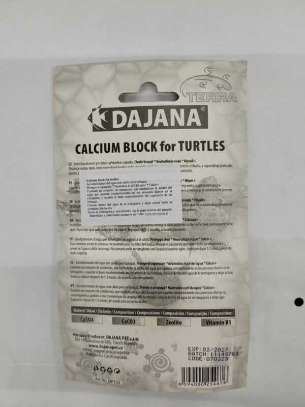Calcio para tortugas 45g Dajana - Imagen 2