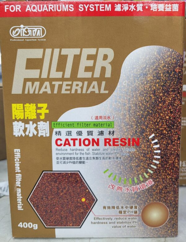 Cation Resin ista 400g disminuye ph y dureza