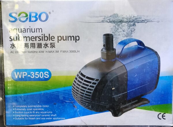 WP350s Bomba de agua 3000 l/h Hmax 3m 40w
