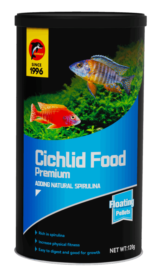 Espectacular Comida para Cíclidos, Mini Pellet - Cichlid Food 120g - Porpoise - Imagen 2