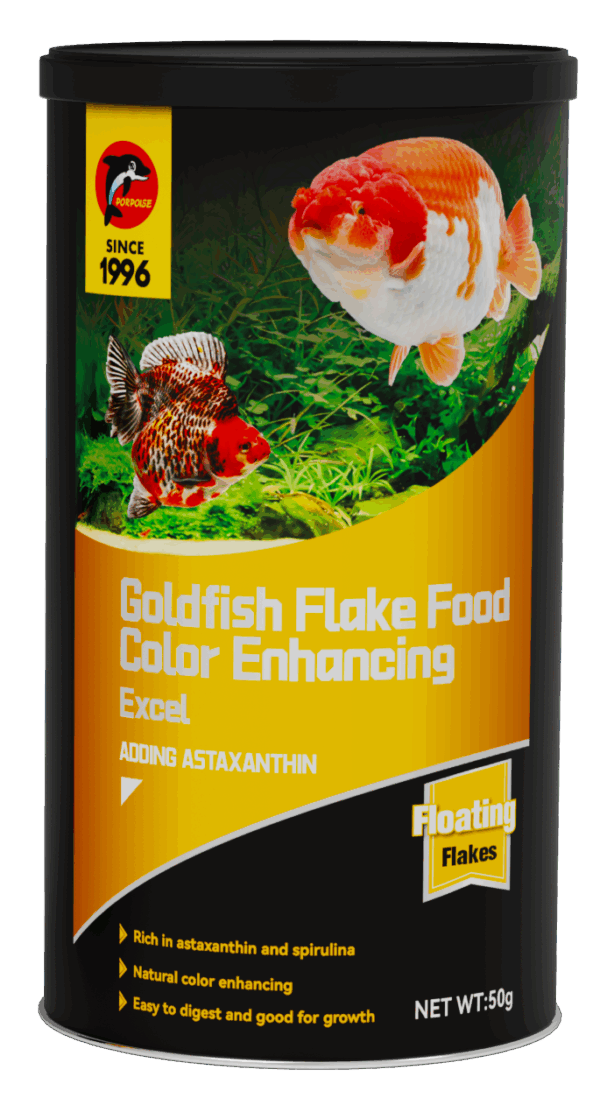 Espectacular Comida para Goldfish, Escamas - Goldfish Flakes Food Color Enhancing 50g - Porpoise - Imagen 2