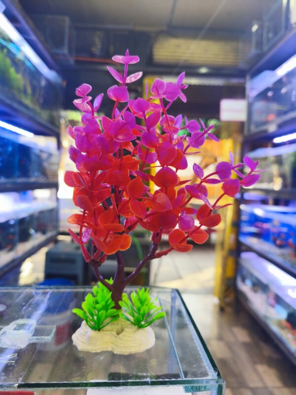 Planta artificial 20x6cm Roja