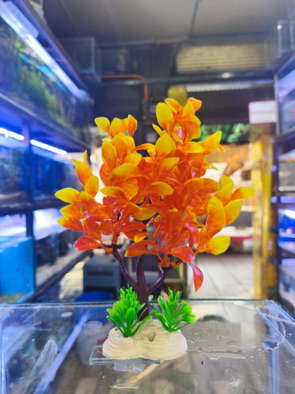 Planta Artificial 20x6cm Naranja