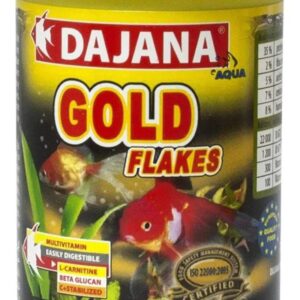 Gold Flakes 20g Dajana hojuelas para peces de agua fría