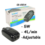 SB8804 Bomba De aire Silenciosa 2x4L/min Sobo - Imagen 2